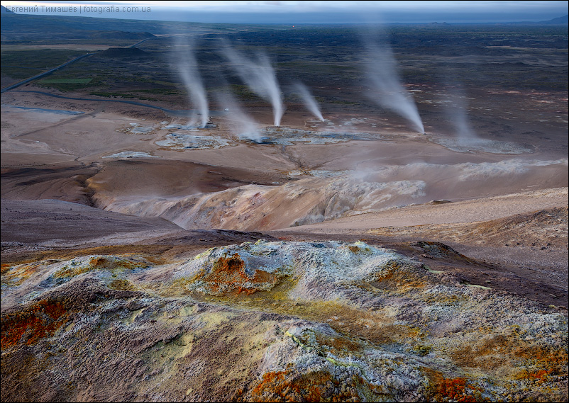 Исландия, район Myvatn, геотермальная зона Namafjall